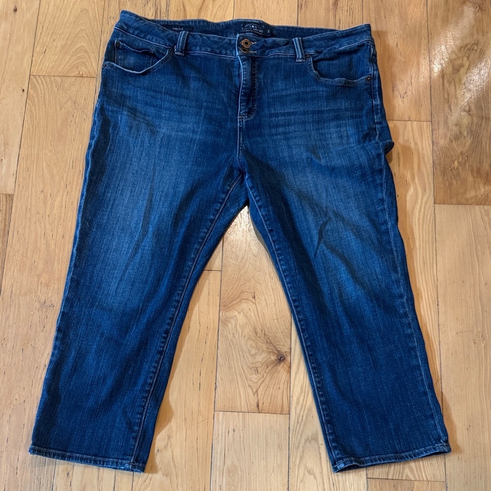 Women’s Lucky Brand Emma Crop Blue Jeans 16w